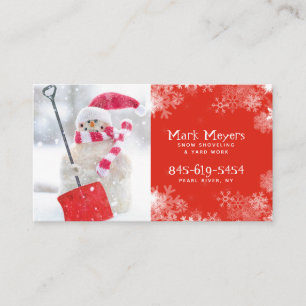 Snow Shoveling Small Business Hustle  Card