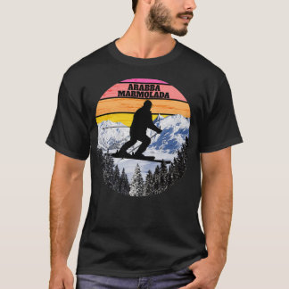 Snow Ski Arabba Marmolada Skiing Fields Italy T-Shirt
