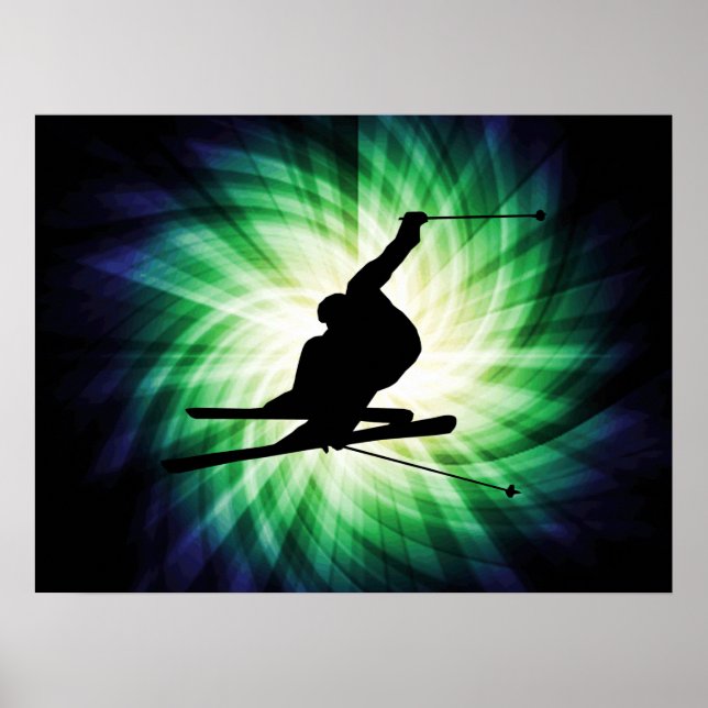 Snow Ski Gift Poster (Front)