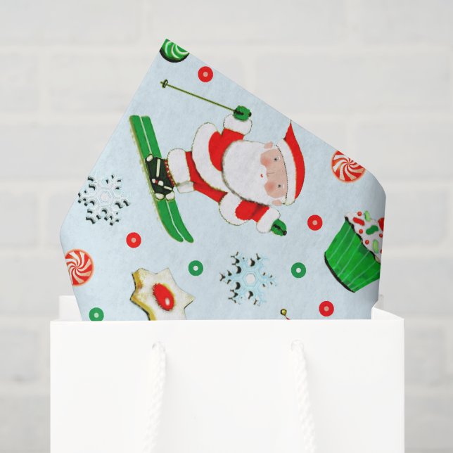 Snow Ski Holiday Christmas Tissue Paper (Gift Bag)