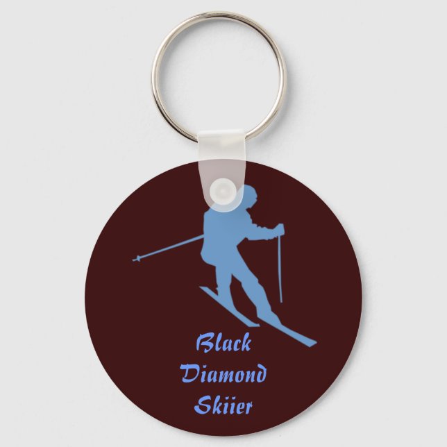 Snow Ski Keychain (Front)