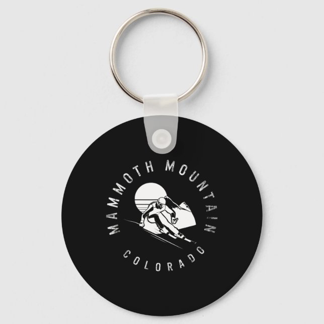 Snow Ski Mountain Ski Skiing Snowboarding Winter C Key Ring (Front)
