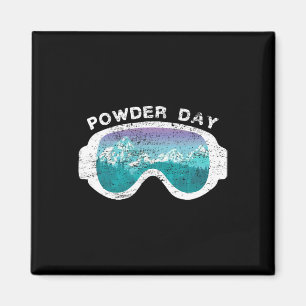 Snow Ski Powder Day Snowboarding Mountain Sport Magnet