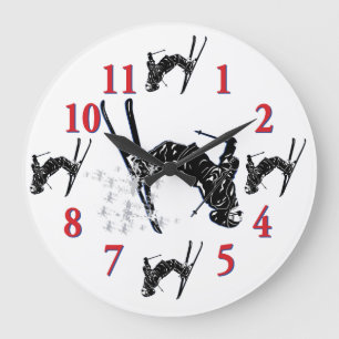 Snow Skier Clock - its time to ski