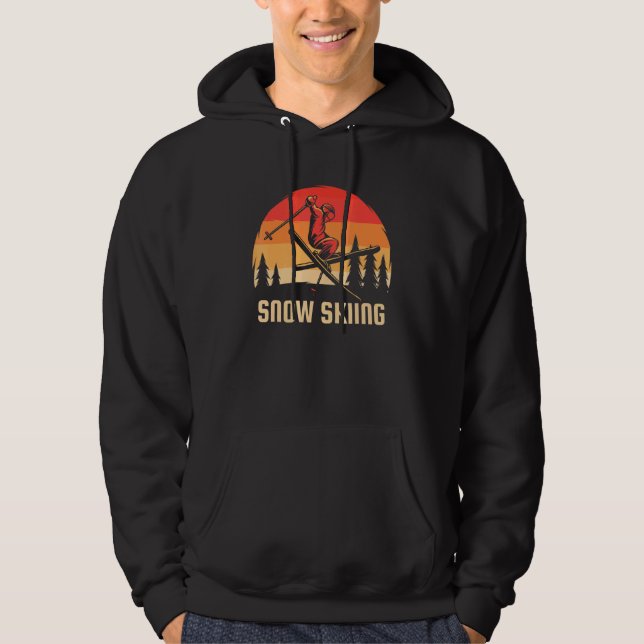 Snow Skiing Hoodie (Front)