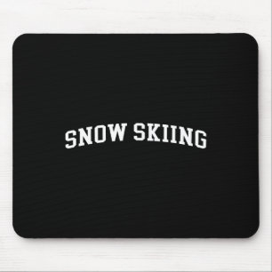 Snow Skiing  Mouse Pad