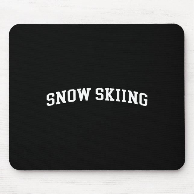 Snow Skiing  Mouse Pad (Front)