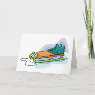 Snow Sled Card