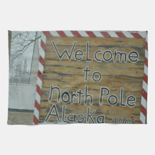 Snow Snowflake Frozen Weather North Pole Alaska Tea Towel
