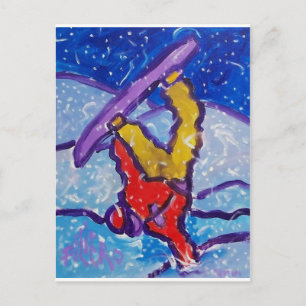Snow Sports by Piliero Postcard