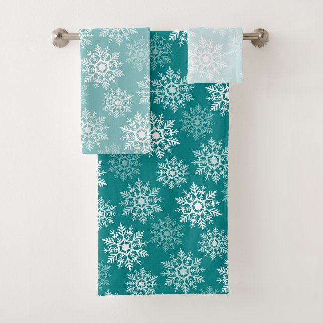 Snow Stars - Christmas Towel Set (Insitu)