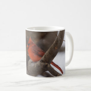 Snow Storm Cardinal Coffee Mug