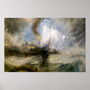 Snow Storm JMW Turner Poster