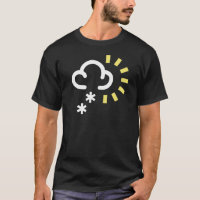 Snow Storm: Retro weather forecast symbol