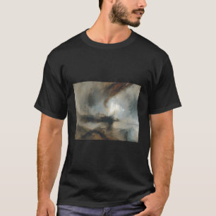 Snow Storm - Steamboat Off A Harbour'S Mouth By Jm T-Shirt