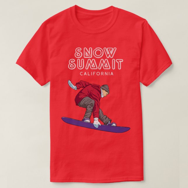 Snow Summit CaliforniaSnowboarder  T-Shirt (Design Front)