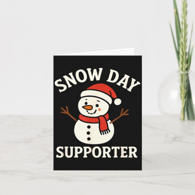 Snow Supporter Day Collector Card (Front)