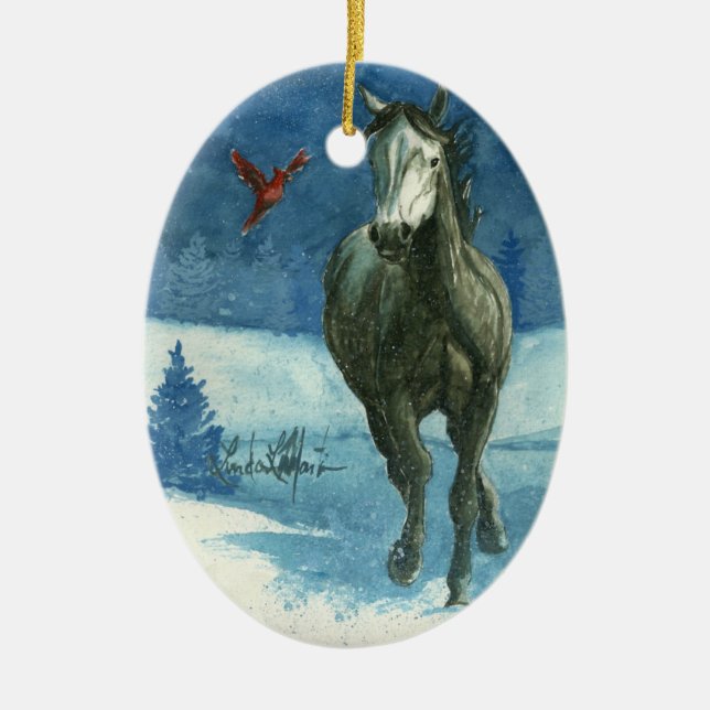 Snow Tag Christmas Ornament (Front)