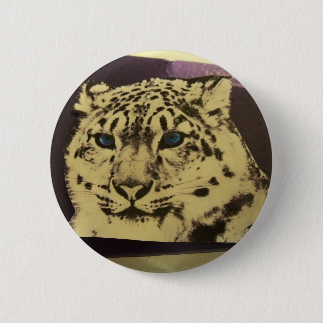 snow tiger button (Front)