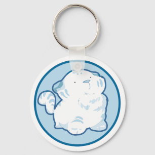Snow Tiger Keychain