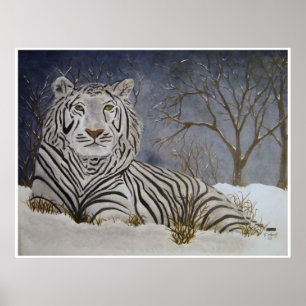 Snow Tiger Poster