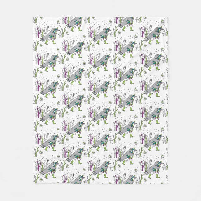 Snow time fleece blanket (Front)