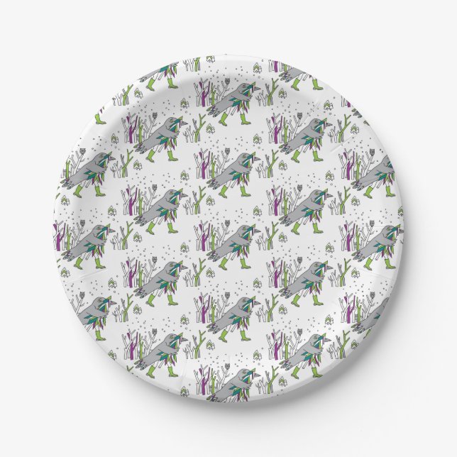Snow time paper plate (Front)
