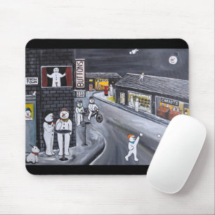 Snow Town Painting by Alfred Fox Mouse Pad
