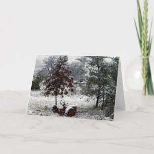 Snow Tractor Card
