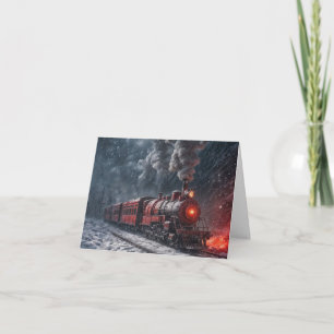 Snow Train Note Card