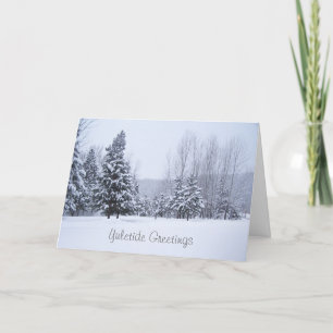 Snow Trees Christmas Card