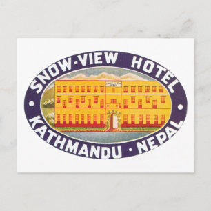 Snow View Hotel Kathmandu Nepal Postcard