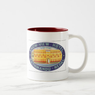 Snow View Hotel Kathmandu Nepal Two-Tone Coffee Mug