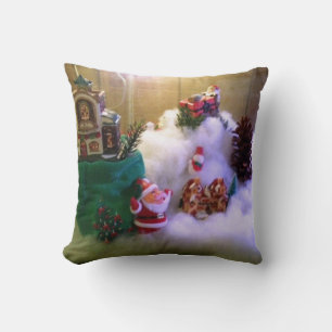 Snow Village Christmas Throw Pillow