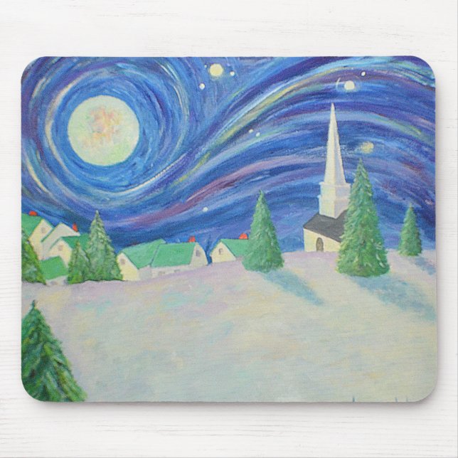 Snow Village Mouse Pad (Front)