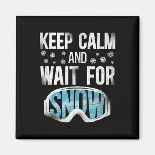 Snow Vintage Ski Skiing Goggles Magnet