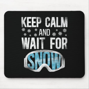Snow Vintage Ski Skiing Goggles Mouse Pad