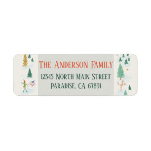 Snow What Fun Address Lables Return Address Label
