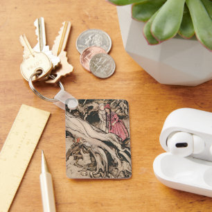 Snow White and Rose Red by Arthur Rackham Key Ring