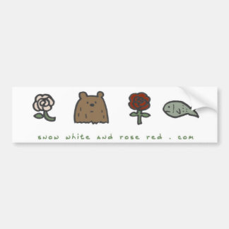 Snow White and Rose Red "code" bumper sticker