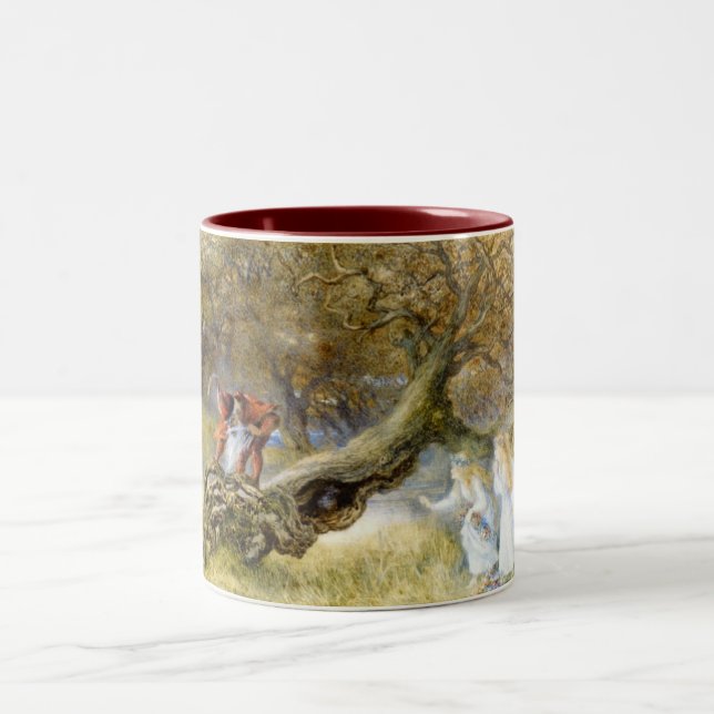Snow White And Rose Red Two-Tone Coffee Mug (Center)