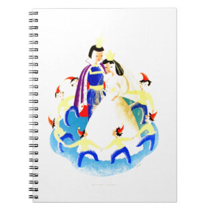 Snow White and the Seven Dwarfs Vintage WPA Print Notebook
