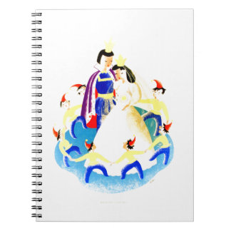 Snow White and the Seven Dwarfs Vintage WPA Print Notebook
