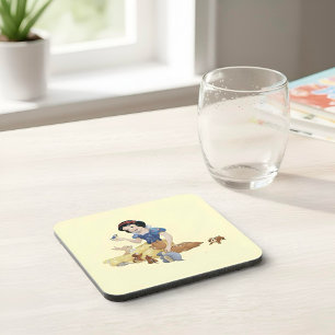 Snow White Beverage Coaster
