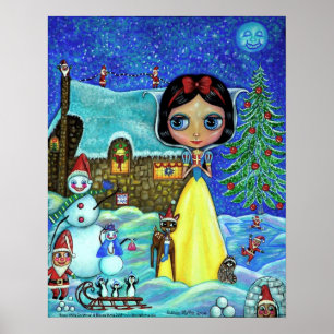 Snow White Christmas Poster