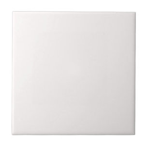 Snow White FFFAFA Colour, With Option to Add Image Ceramic Tile
