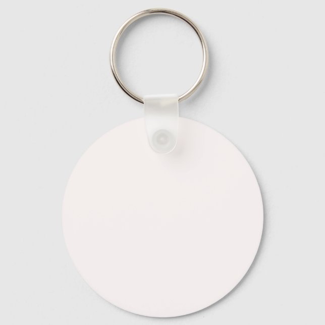 Snow White FFFAFA - Option to Add Name Key Ring (Front)
