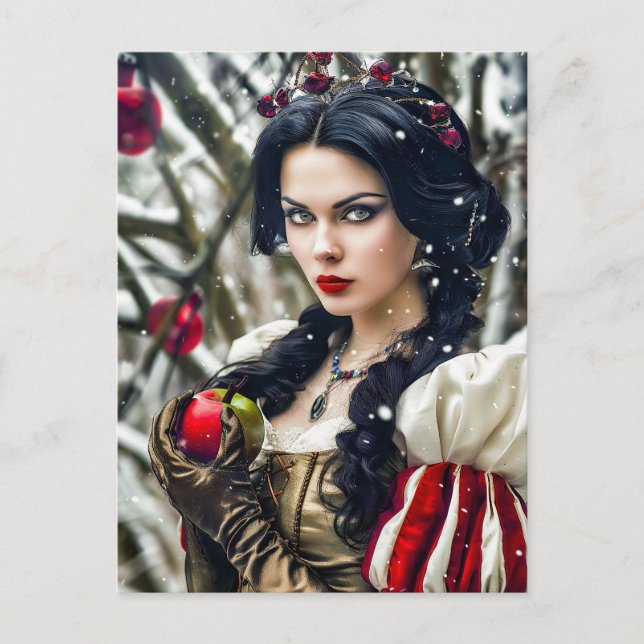 Snow White Holding the Poisoned Apple Postcard (Front)