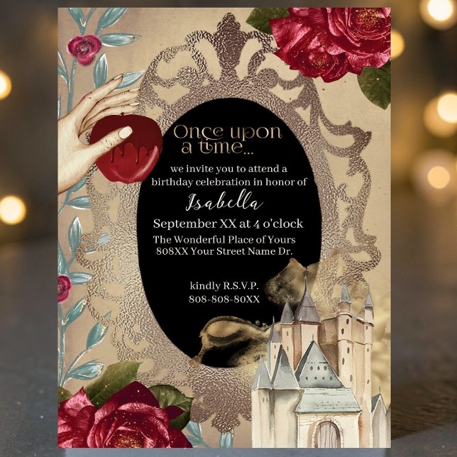 Snow White Magic Mirror Fairy Tale Invitation (Creator Uploaded)
