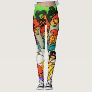 Snow White, Seven Dwarfs, Paraguay stamp. Leggings